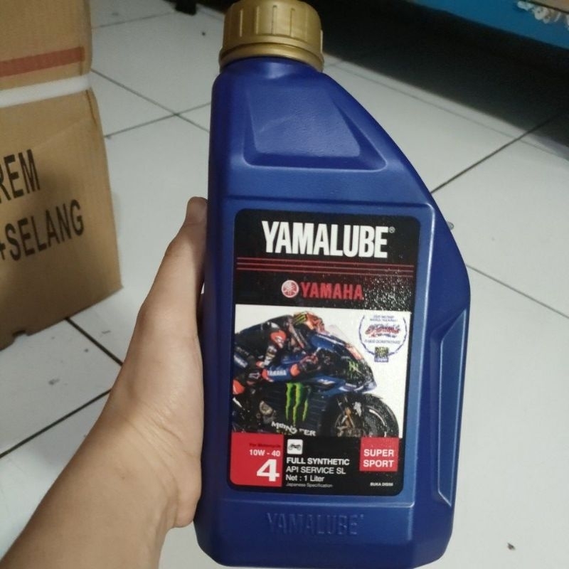 OLI YAMALUBE SUPER SPORT 1LTR 100% ORIGINAL COCOK UNTUK SEMUA MOTOR SPORT VIXION R15 R25 SCORPIO DLL