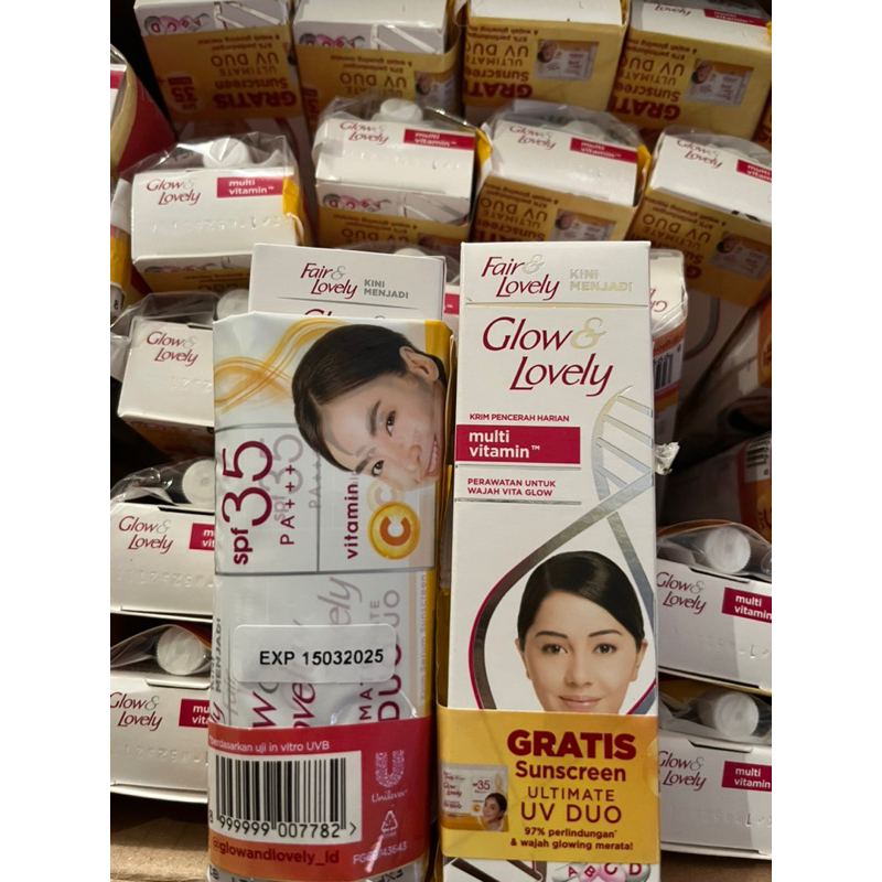 FREE SUNSCREEN Glow and Lovely Cream 23gr