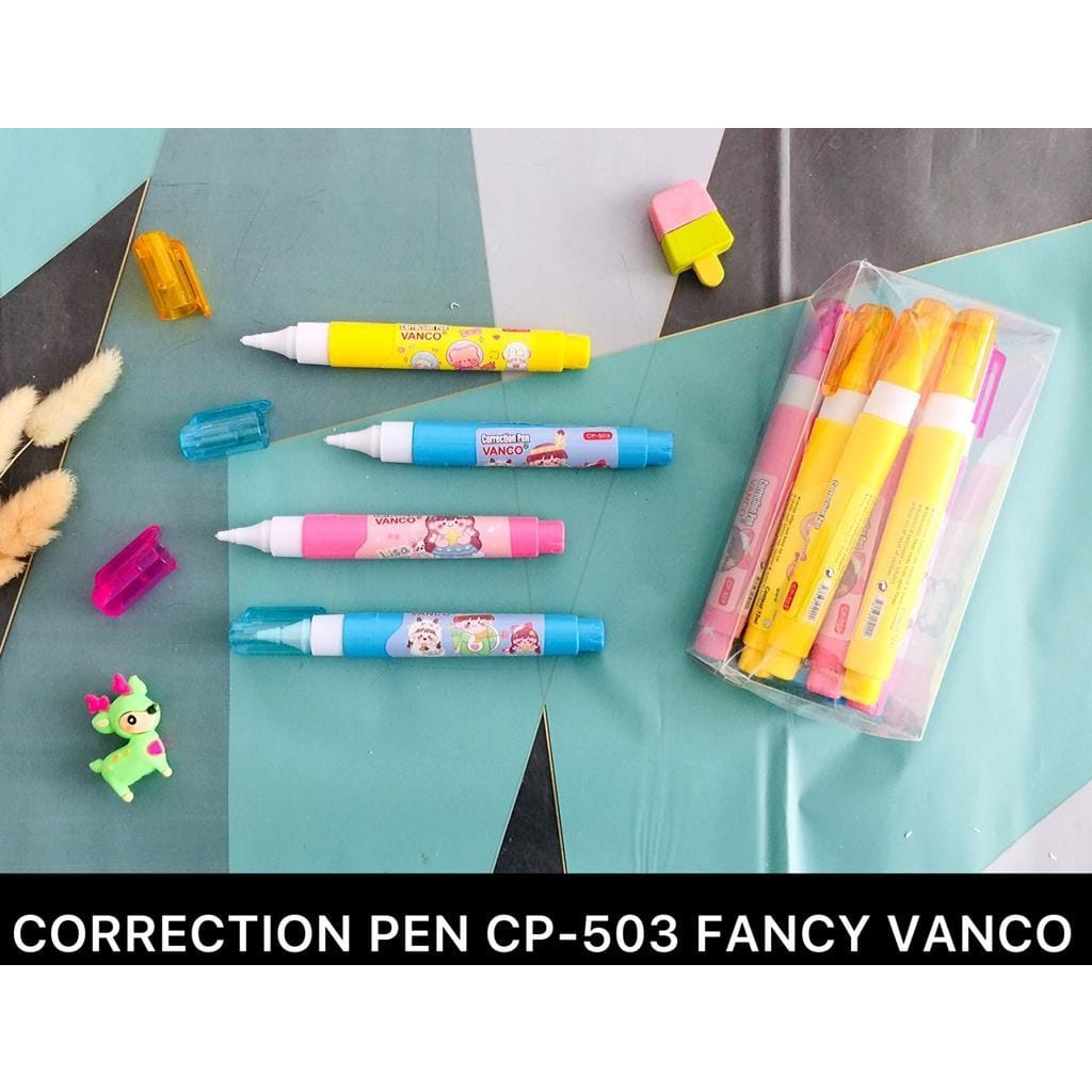

AS888 - Tip Ex Model Pen Correction Pen Karakter Kartun CP-503 Isi 12 ML