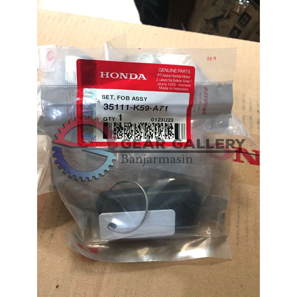 Set Remote FOB Assy Remote Kunci Motor Smart Key New Vario 150 K59J, Scoopy K2F Prestige 35111K59A71