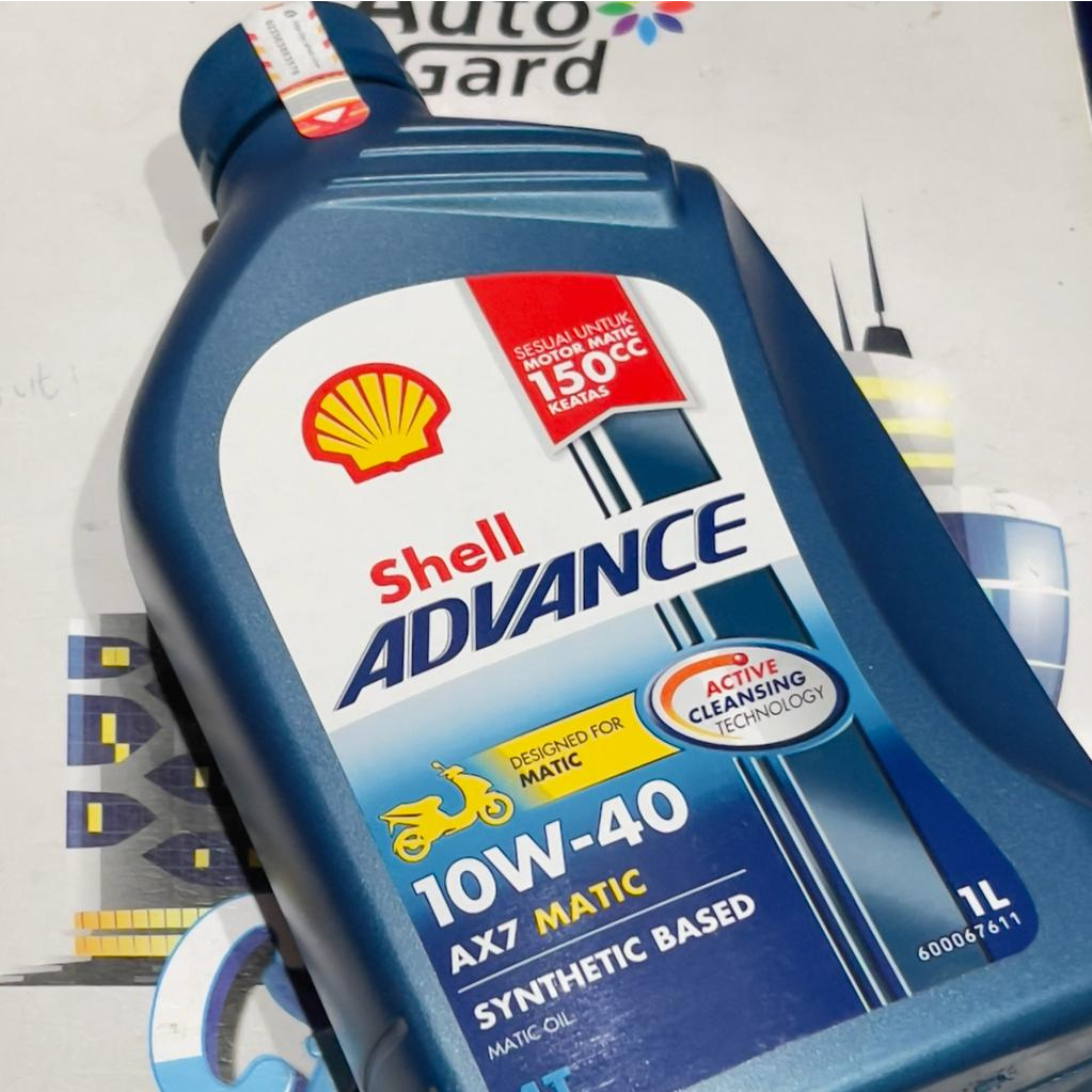 OLI SHELL ADVANCE MATIC AX7 BIRU SCOOTER [DIJAMIN ASLI]