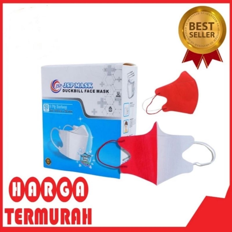 Masker Duckbill Merah Putih / Masker Kemerdekaan