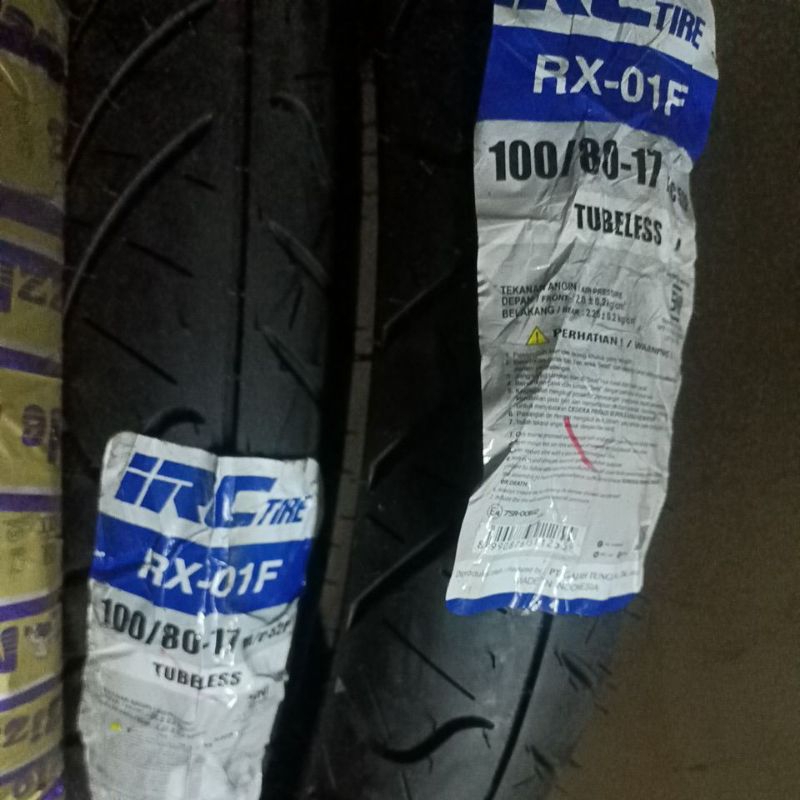 ban IRC 100/80-17 rx-01 tubeless