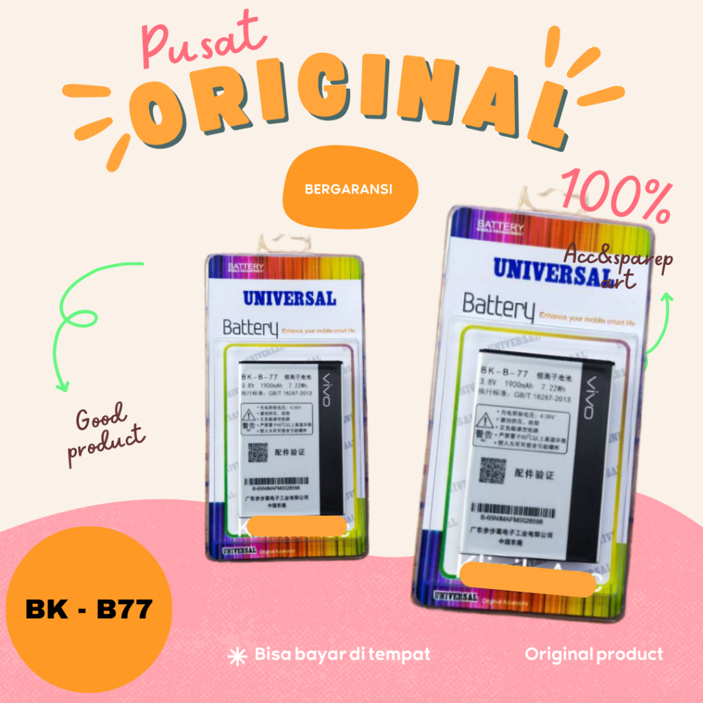 BATRE BATRE BATREI VIVO BK - B77 / VIVO Y28 / VIVO Y31 / BATERRY BATREI BATRE BATETTY BATRE