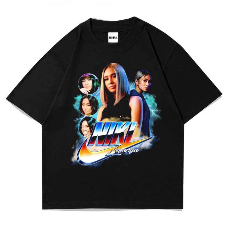 KAOS BAJU NIKI ZEFANYA 88rising | T-SHIRT Vintage Bootleg Oversize Hitam | Rap tee | 88 rising BAND 
