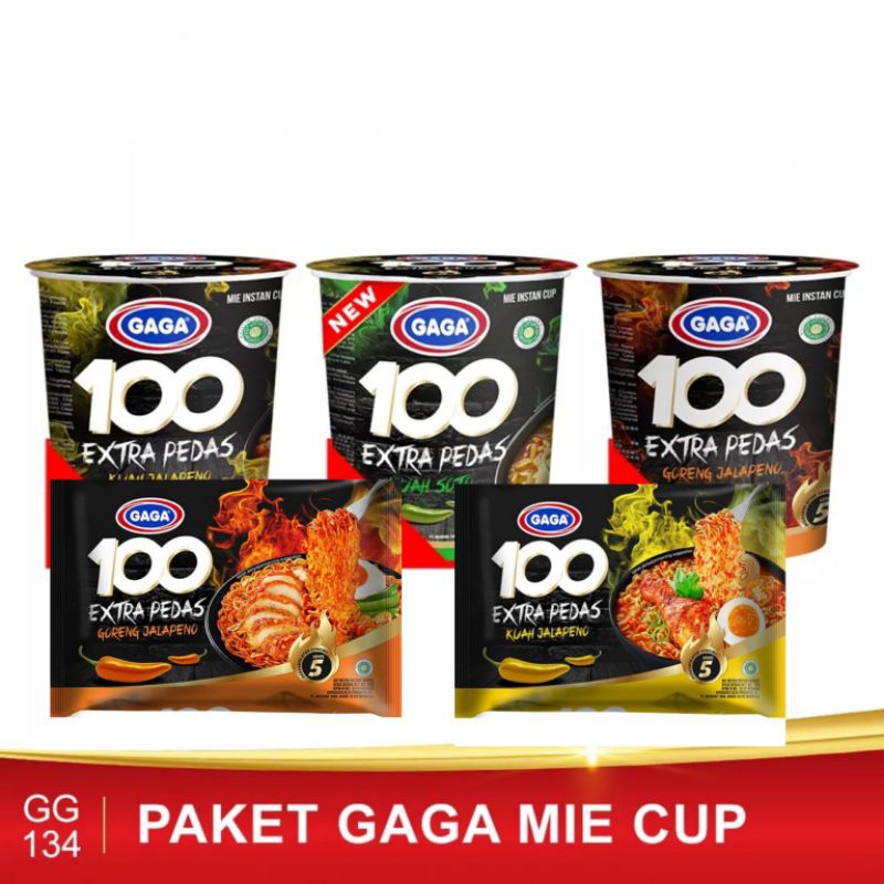 

Mie Gaga 100 Cup Extra pedas goreng jalapeno |