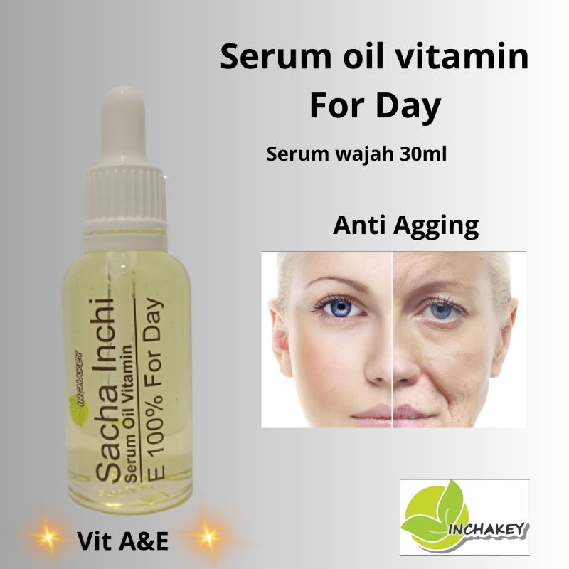 SACHA INCHI Serum Wajah Anti Aging Oil Vitamin E awet muda