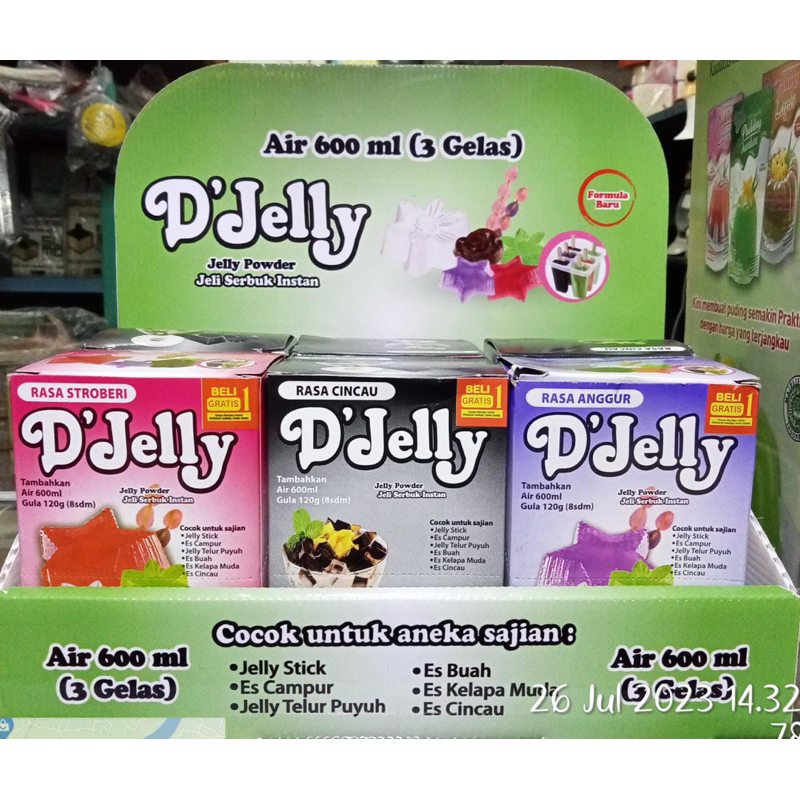 D’JELLY DARI FORISA AGAR-AGAR BELI 1 BOX GRATIS 1BOX