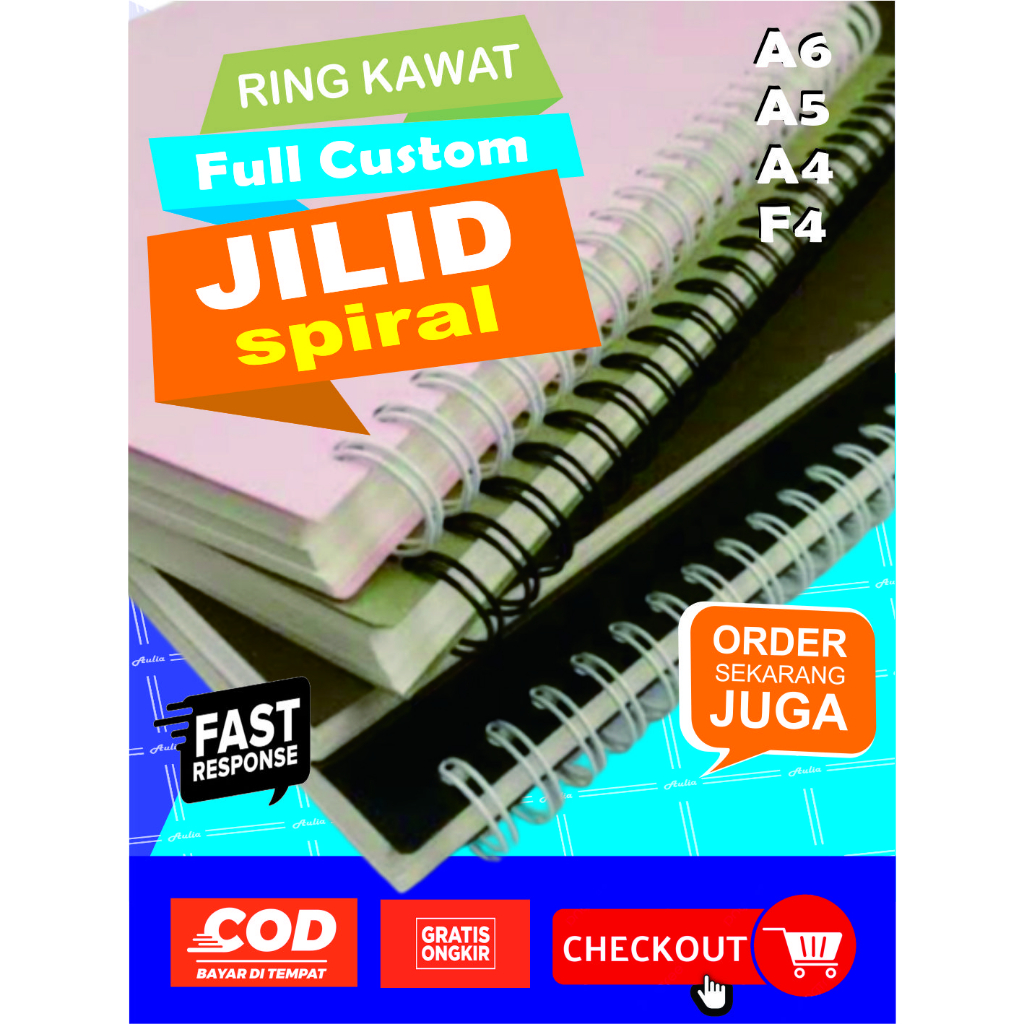 

JILID SPIRAL KAWAT BERGARANSI (Ukuran A6 Up To F4)