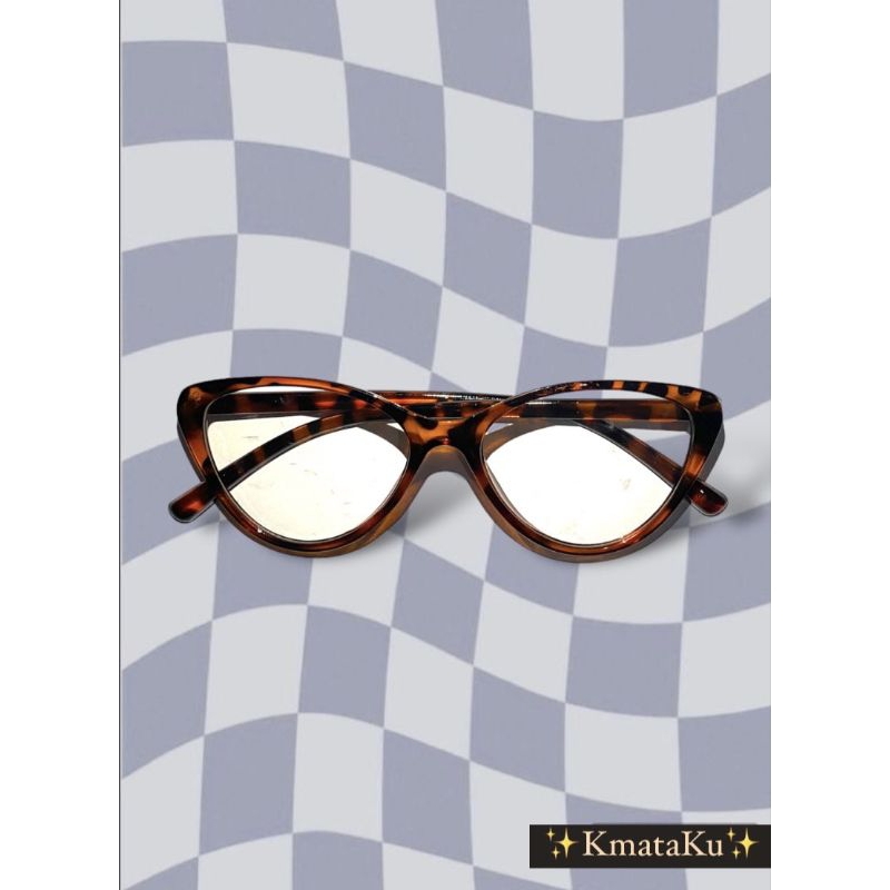 KACAMATA CAT EYE LEOPARD BENING