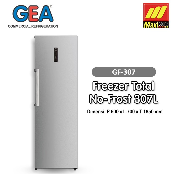 GEA GF-307 Upright Freezer No Frost [307 L] - Garansi Resmi