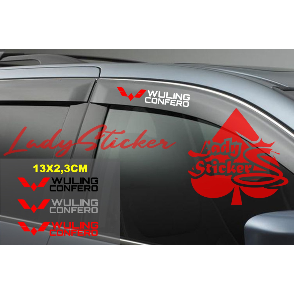 Cutting sticker talang air confero sticker cover talang air mobil wuling confero