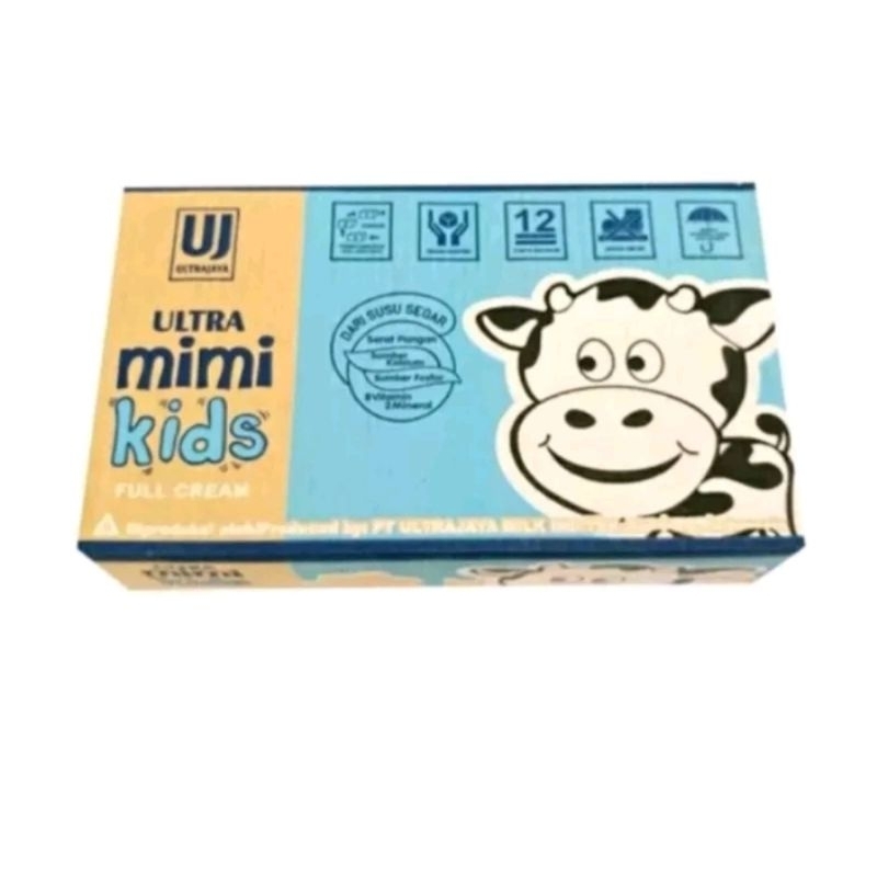 

Ultra Mimi Kids Susu UHT 125 ml Full Cream 1 dus (isi 40 pcs)