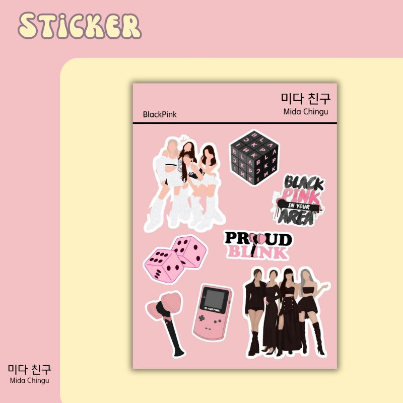 

[ MIDA ] Blackpink sticker vinyl A6
