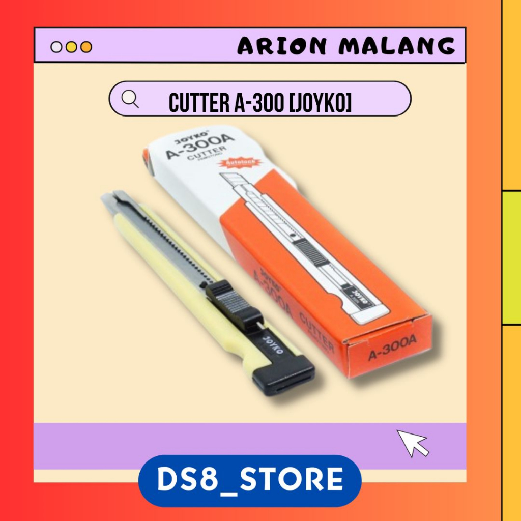 

Cutter / Pisau pemotong Kertas Kecil A-300A JOYKO
