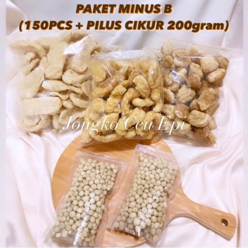 

PAKET MINI USAHA CUANKI 150PCS + 200GRAM SUKRO CIKUR