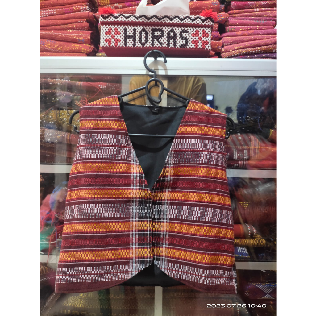 Rompi anak ragihotang - rompi ulos batak - rompi ulos ragihotang