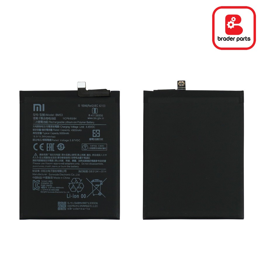 BATRE BATERAI BATTERY BATTERAI XIAOMI MI10T MI 10T / MI 10T PRO MI10T PRO BM53