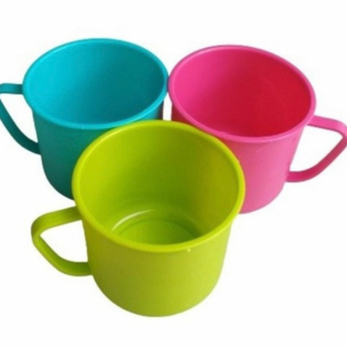 Cangkir Kecil Plastik | Cangkir Mini Warna | Gelas Anak
