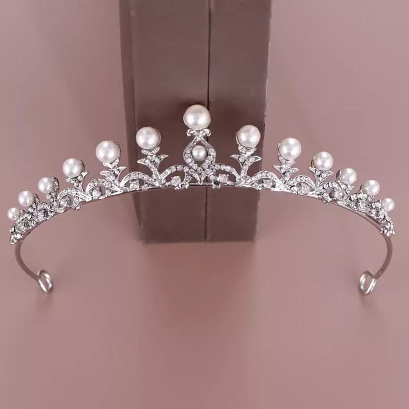Mahkota Tir - Mahkota Wisuda Simple Korea Tiara - Mahkota Pengantin Murah - Aksesoris Pengantin