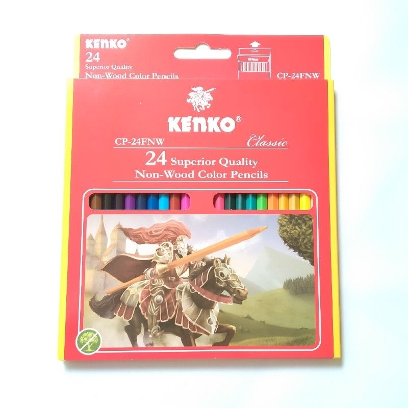 

Pensil warna Kenko CP-24FNW classic 24 warna Non-wood color pencils