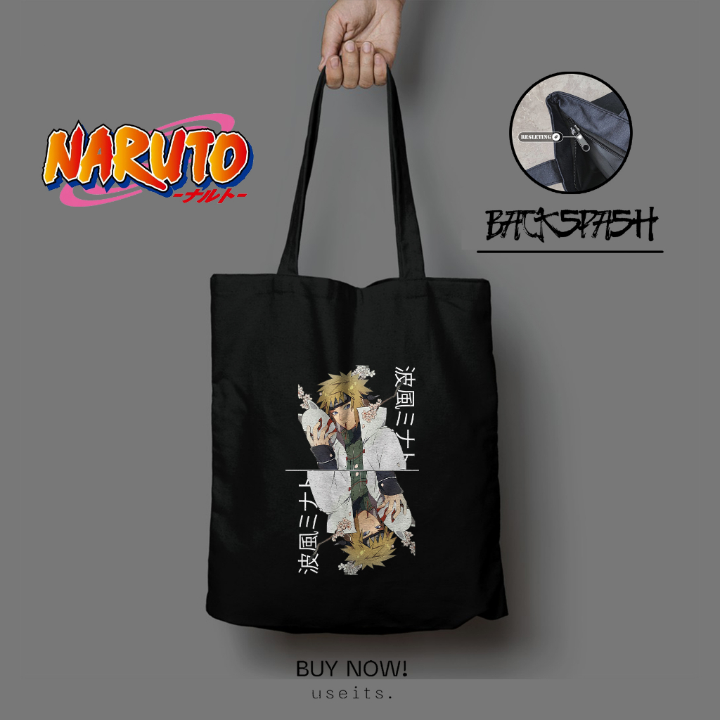 Totebag ANIME Naruto Boruto - Totebag Tas Anime Boruto THD