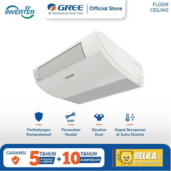 GREE GULD50ZD1/A-S AC FLOOR CEILING INVERTER 2 PK 1 PHASE