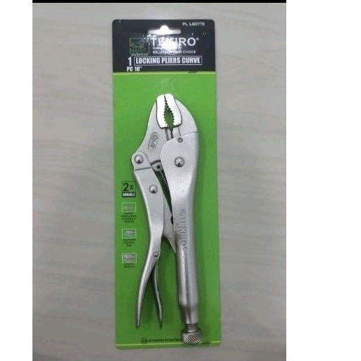 Tekiro 10" inchi tang bais bulat locking pliers curve