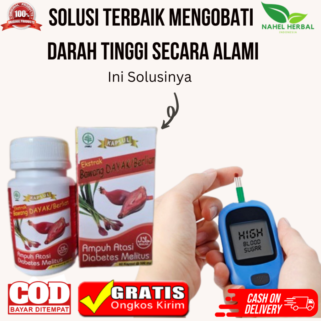 Kendalikan Darah Tinggi Dengan Suplemen Kapsul Bawang Dayak Agar Cepat Mujarab Paling Original - Ter