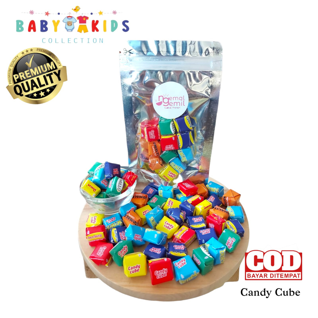 

Candy Cube Milky Cube Blok Coklat Permen Balok Susu Balok Ovatin Mix 6in1 Kualitas Premium