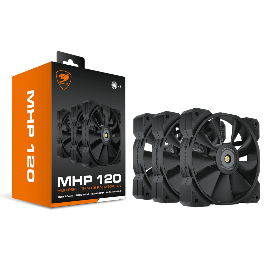 COUGAR GAMING FAN MHP 120 Kit 3Pack - High Performance Radiator Fan
