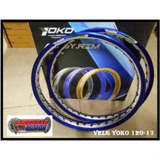 Velg yoko twotone blue silver ujuran 120 ring 17