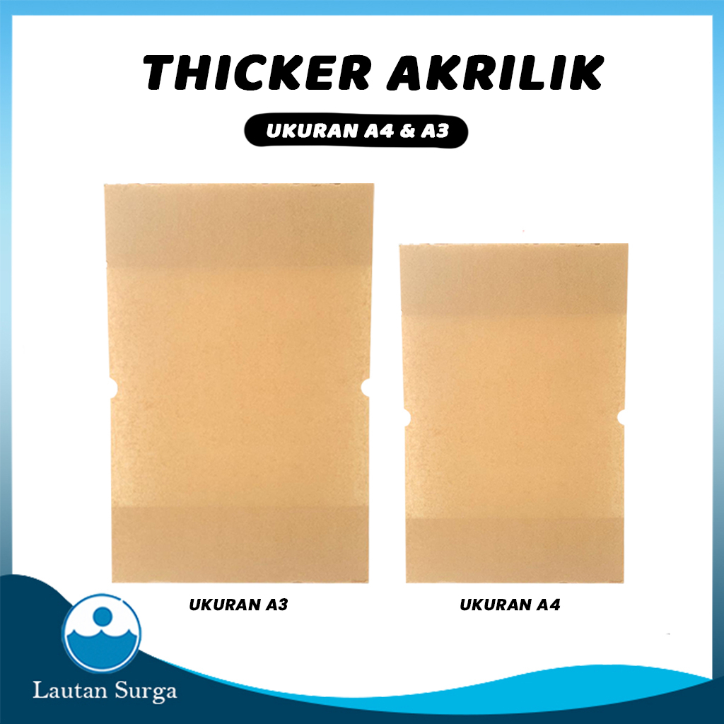 Akrilik Poster Thicker Bening  !A3 & A4 Akrilik Lipat Atas Bawah Untuk Standing Tripod Banner Stand