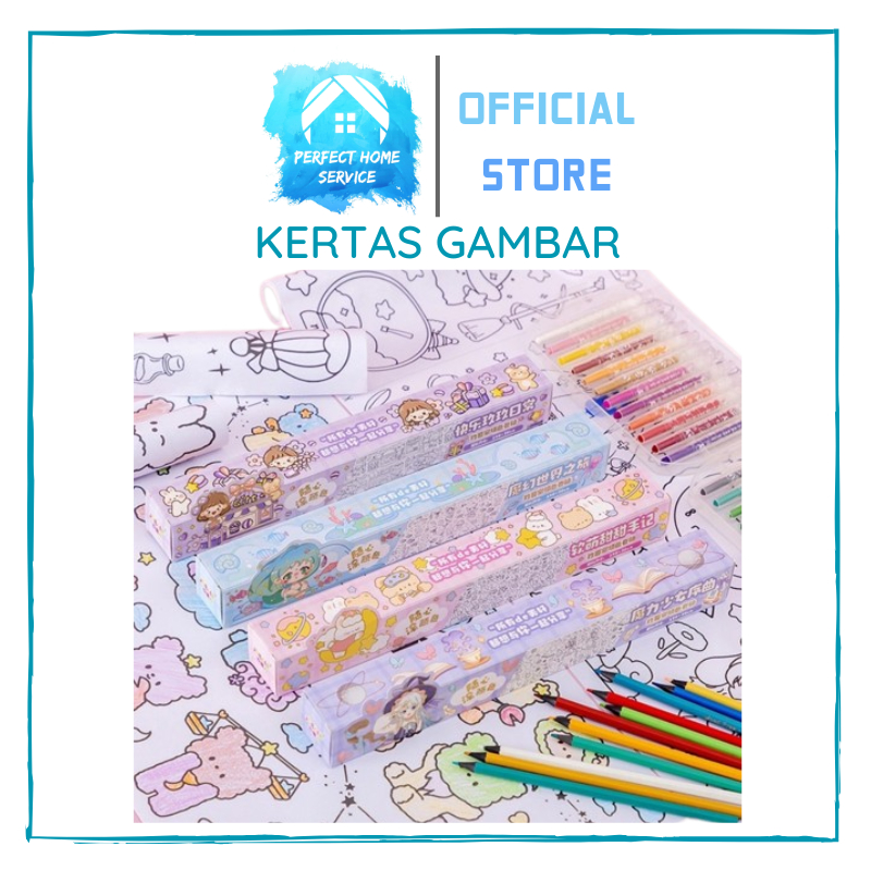 

KERTAS GAMBAR / MEWARNAI STIKER ROLL TEMPEL ANAK [PERFECTHOME]