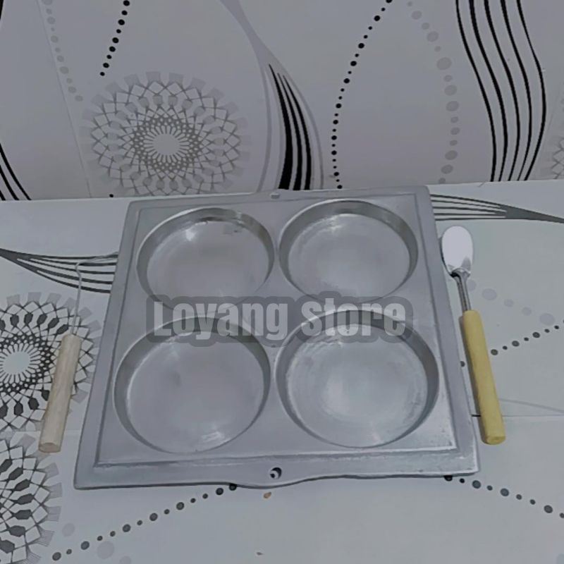 Cetakan Martabak Mini 4 Lubang