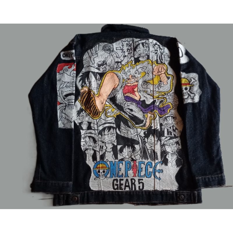 JAKET LUKIS LUFFY GEAR 5