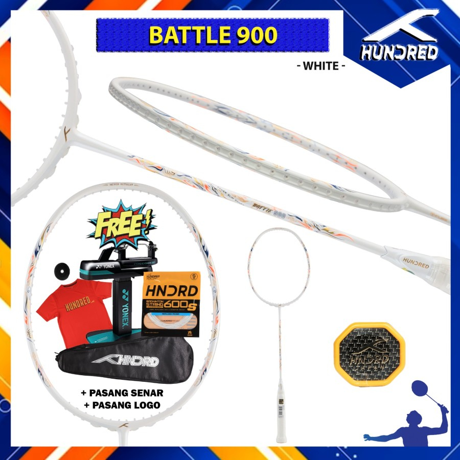 Raket Hundred Original HUNDRED BATTLE 900 White