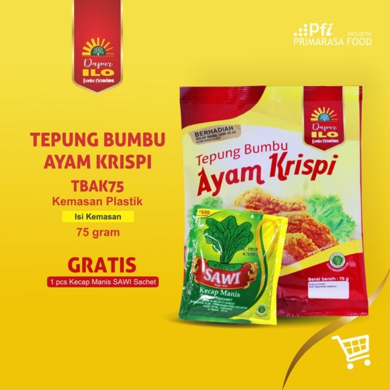 

tepung bumbu ayam Krispy ilo 75gr