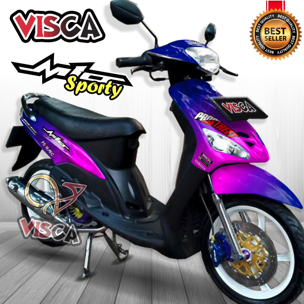 Decal Mio Sporty Full Body Stiker Mio Sporty Full Body Striping Mio Sporty Variasi Decal Hologram Mi