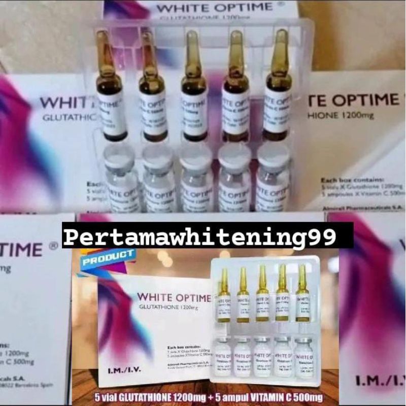White optime glutathione 1200mg