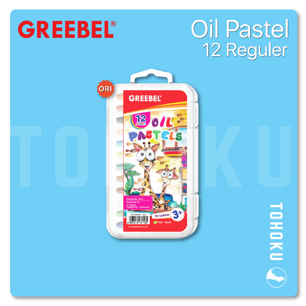 

Greebel - Oil Pastel 12 Reguler Case Jerapah KOP-12C