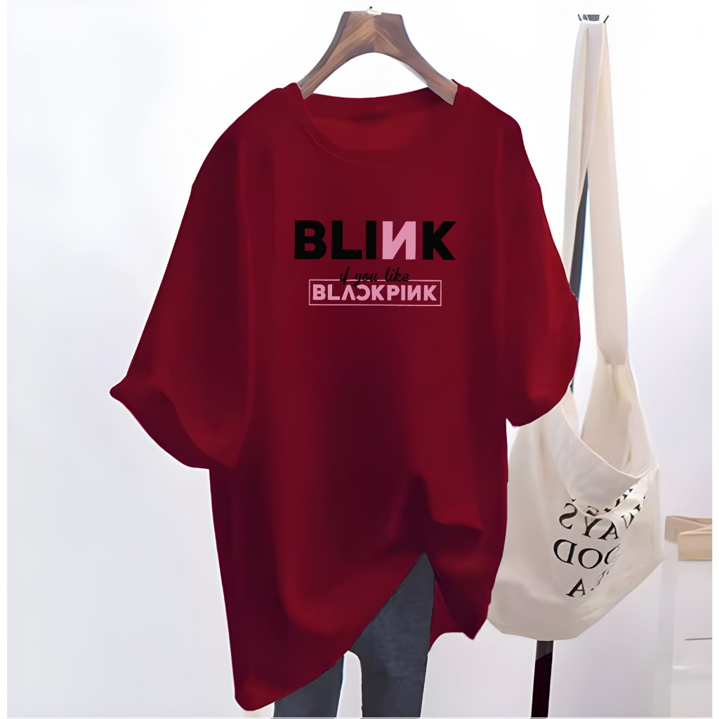 Kaos Oversize BLACKPINK/ Kaos Distro Wanita/ Kaos Oblong BLACKPINK/ Baju Kaos Distro / Kaos / Wanita