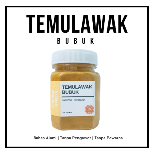 

Jamu Temulawak Bubuk Murni Original / Curcuma Powder / Jamu Empon