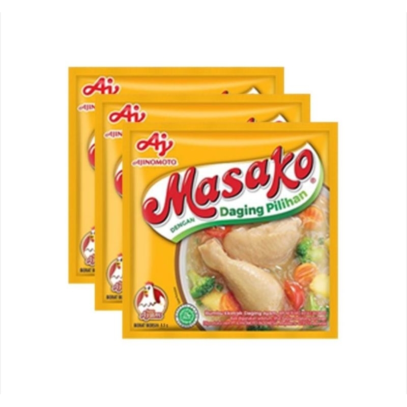 

MASAKO AYAM SACHET 8.5GR (1 RENCENG ISI 12 PCS)