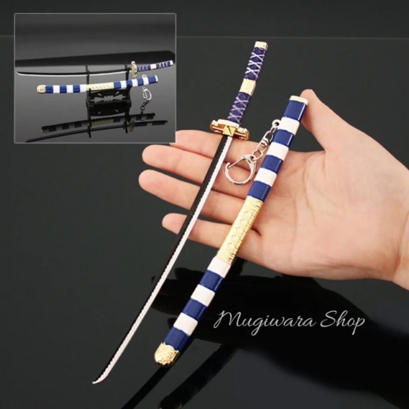 Miniatur Nidai Kitetsu Katana Luffy Edisi Wano Zoro Anime One Piece