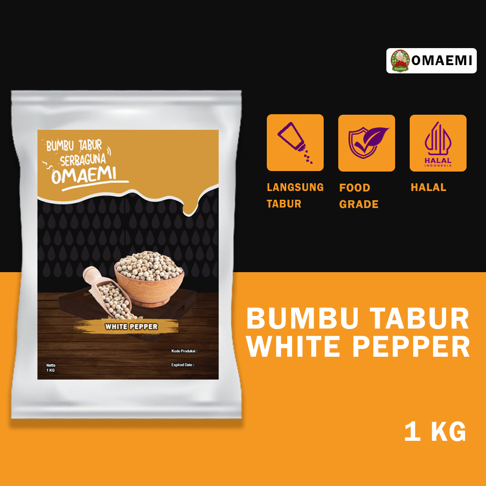 

WHITE PEPPER / LADA PUTIH KEMASAN 1 KG