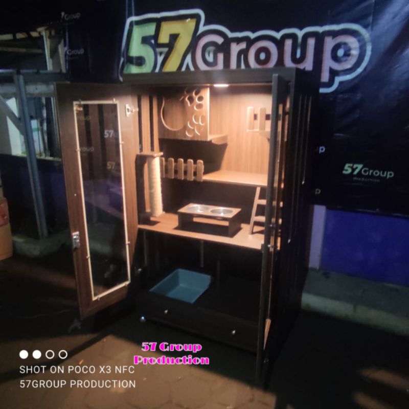 Kandang kucing model minimalis hpl rumah kucing