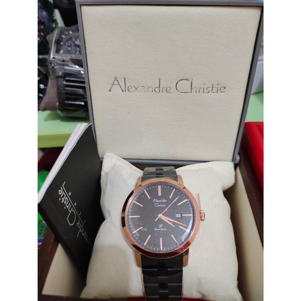ORIGINAL JAM TANGAN ARLOJI PRIA COWO COWOK ALEXANDRE CHRISTIE FASHION TERBARU JAM ORI AC