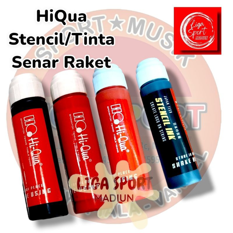 HiQua Stencil ink / Tinta Sablon Senar Raket Tenis dan Badminton