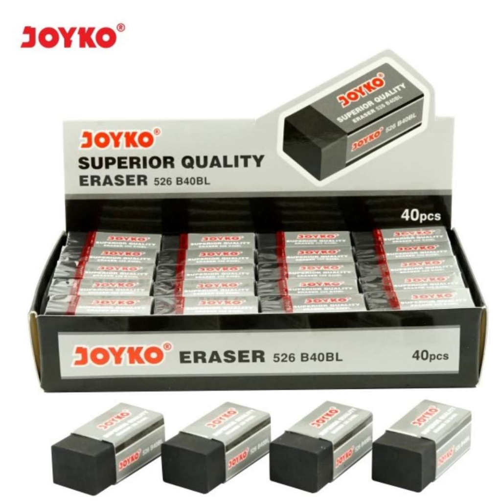 

Penghapus Hitam Joyko 526 B40BL Kecil Per 1 Pcs